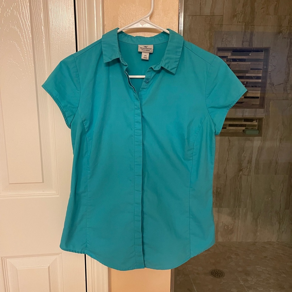 Worthington Turquoise Button-Down Shirt